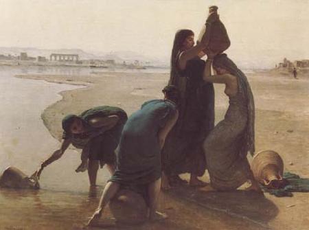 leon belly Femmes fellahs au bord du Nil (mk32) oil painting image